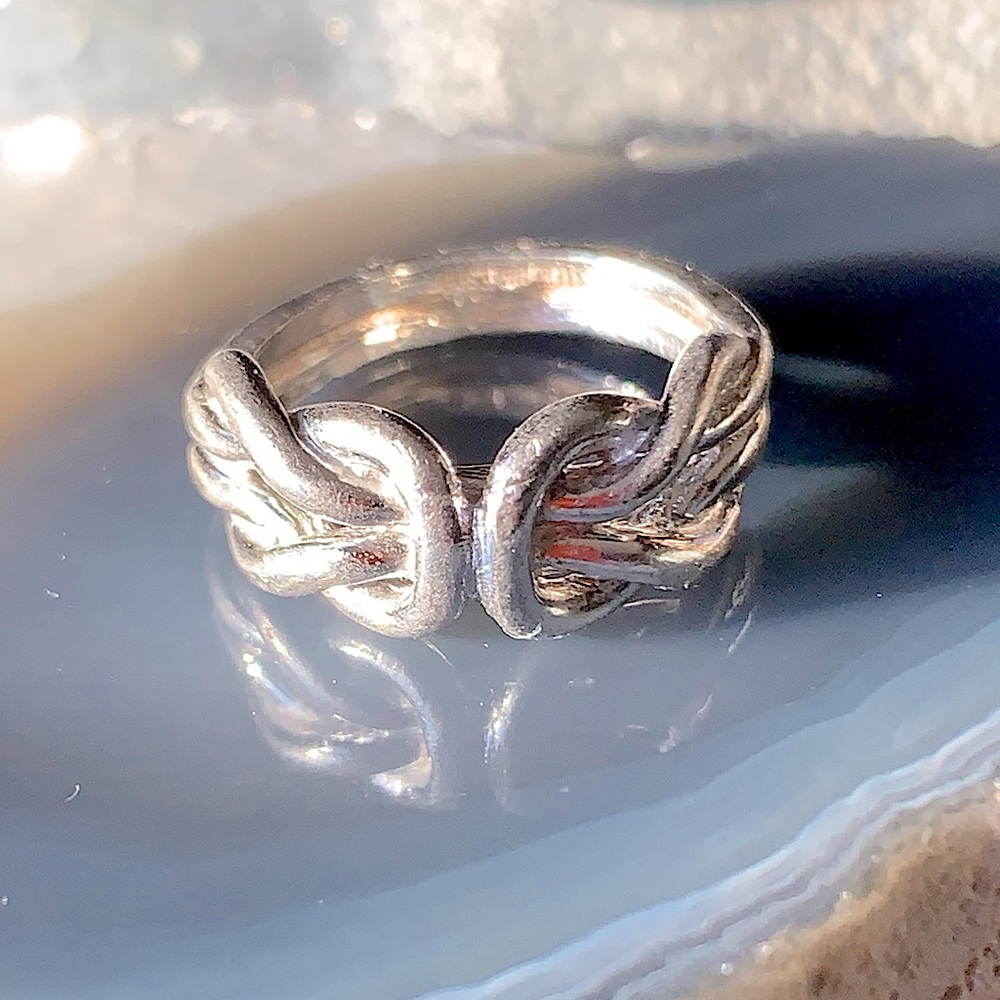 Esposito Sterling Silver Knot Ring 925 Vintage